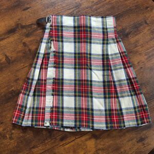 Vintage Children’s Kilt; Triminghams Bermuda Dress Stewart Tartan Wrap Kilt